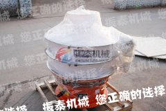 安徽阜陽(yáng)800型聚丙烯塑料振動(dòng)篩已發(fā)貨，請(qǐng)鄭經(jīng)理注意查收！