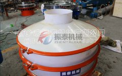 草甘膦塑料振動(dòng)篩發(fā)貨煙臺(tái)，請(qǐng)趙經(jīng)理注意查收！